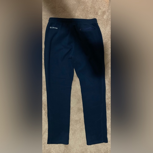 Used Mens Size Medium Columbia Fast Trek II Fleece Pant Collegiate Navy - Picture 4 of 4